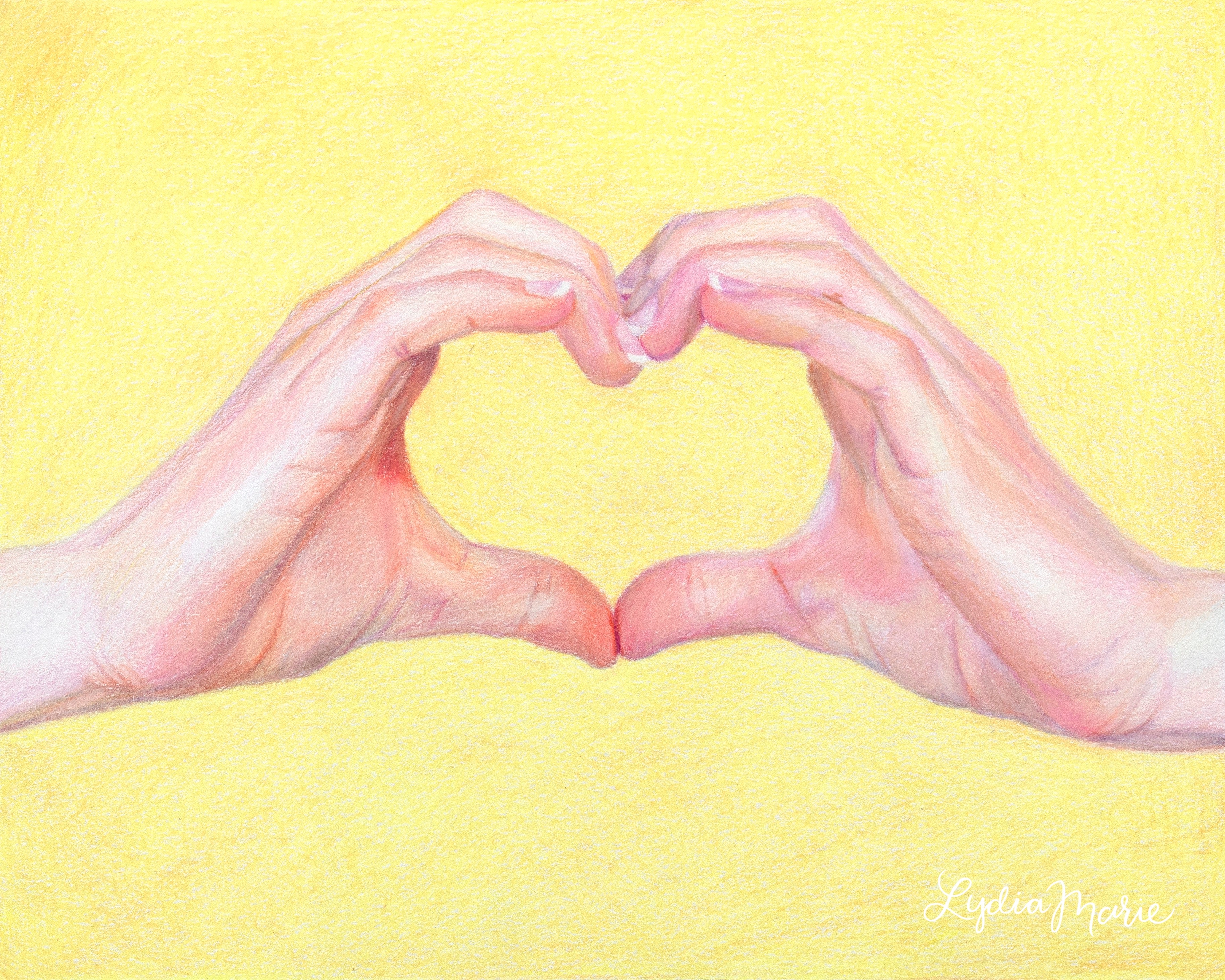 Joyful Love - Original Drawing